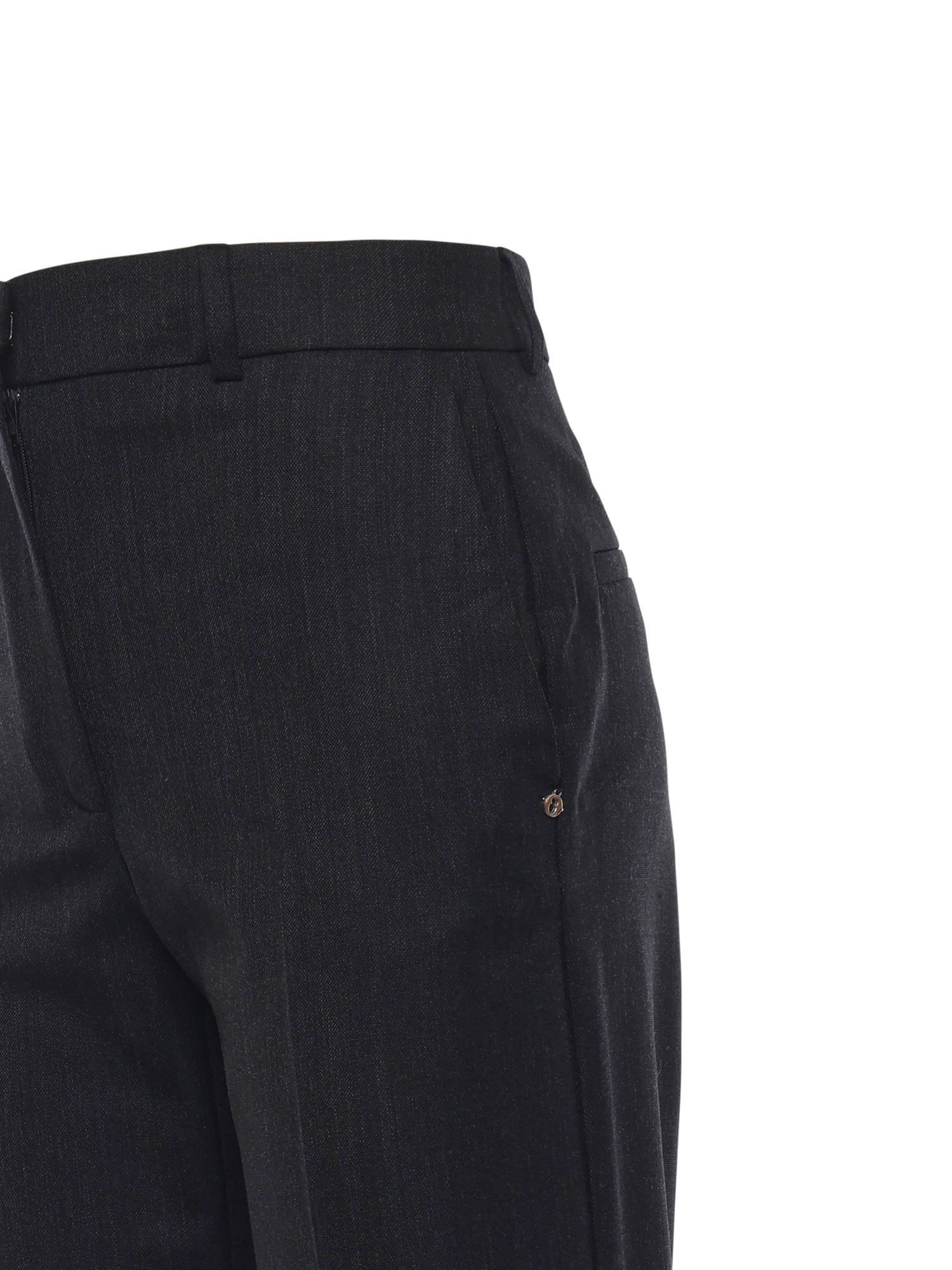 Ottod'ame Straight-leg Casual Pants In Black