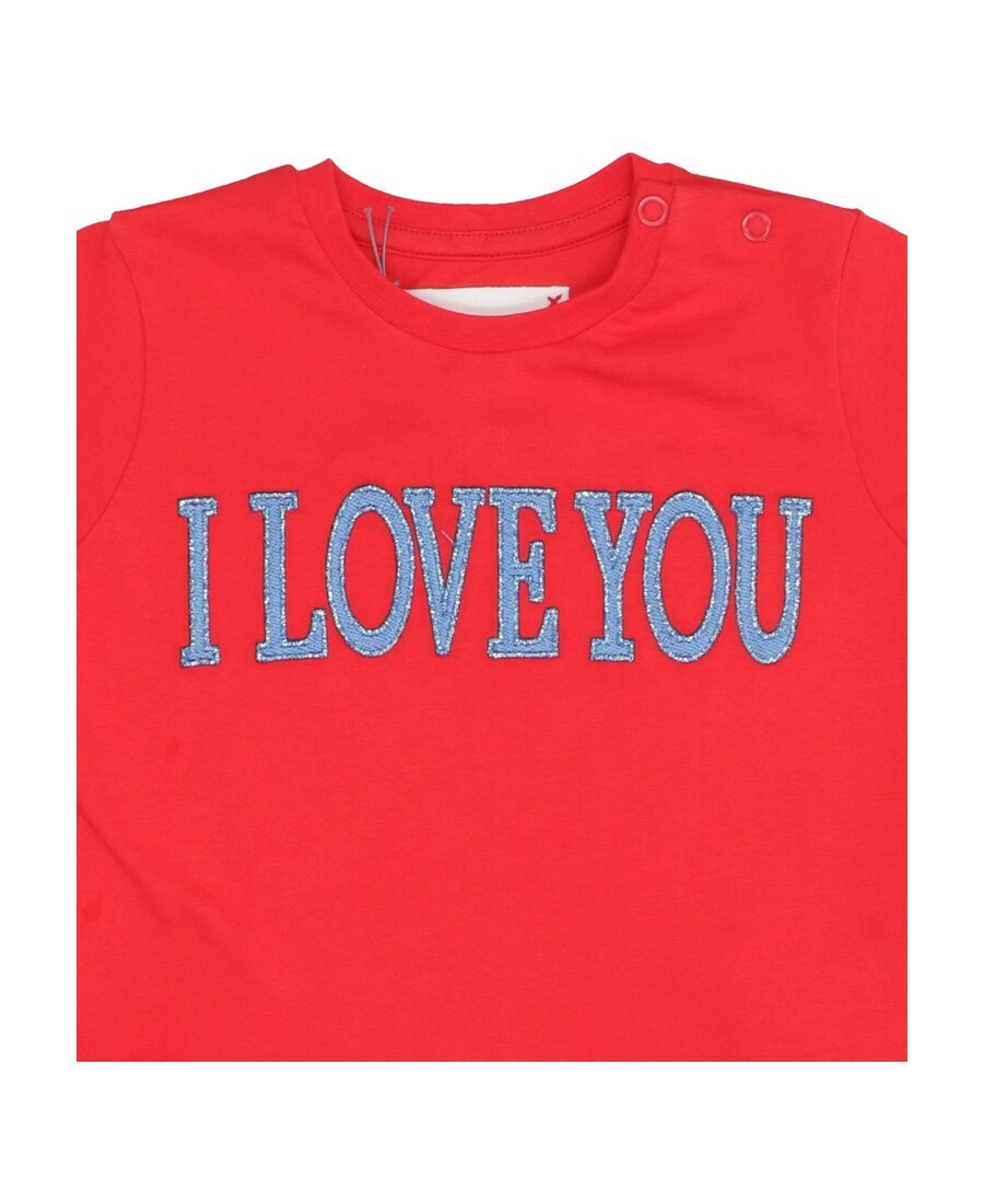 Alberta Ferretti Embroidered Slogan T-shirt In Red