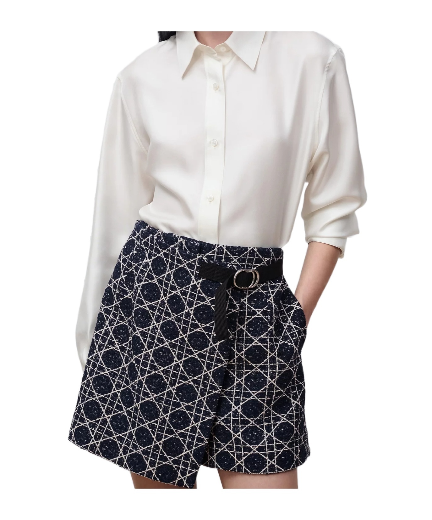 Dior Macrocannage Skort In Multi