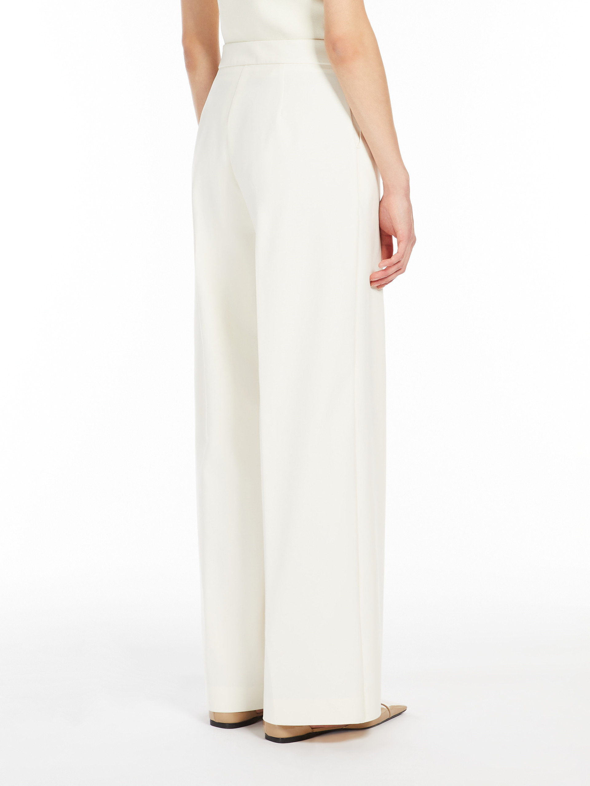 Max Mara Pocket Casual Pants In White