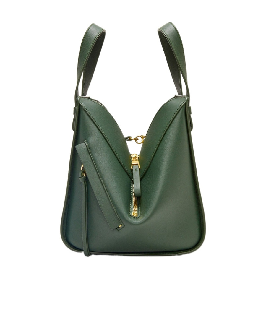 Loewe Womens Bottle Green Hammock Small Leather Shoulder Bag In Green