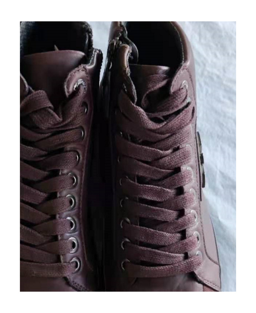Emporio Armani Tie Casual Sports Shoes In Black