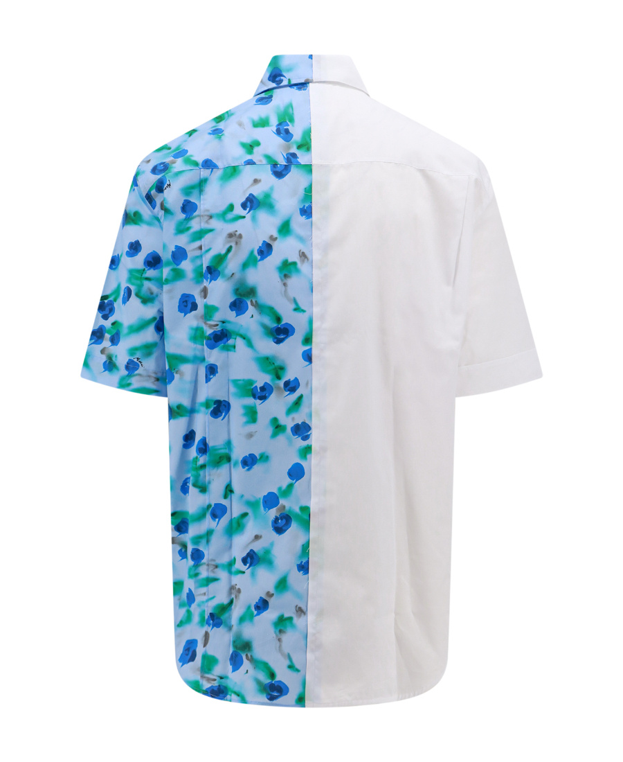 Marni Floral Cotton Bowling Shirt In White