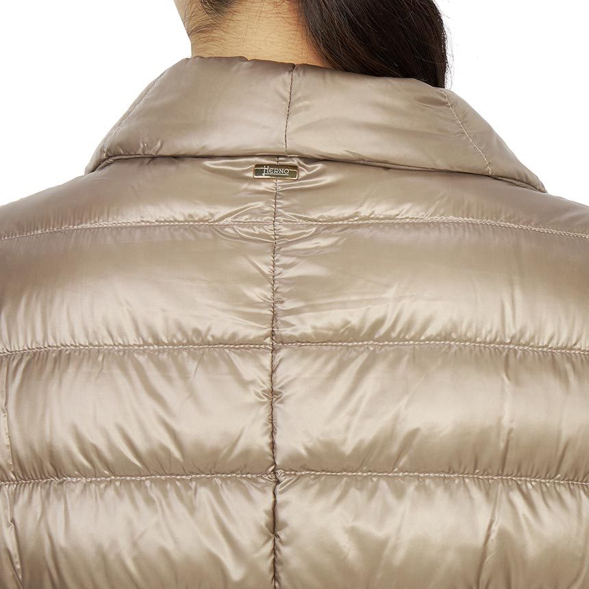 Herno Quilted Down Jacket In Gold
