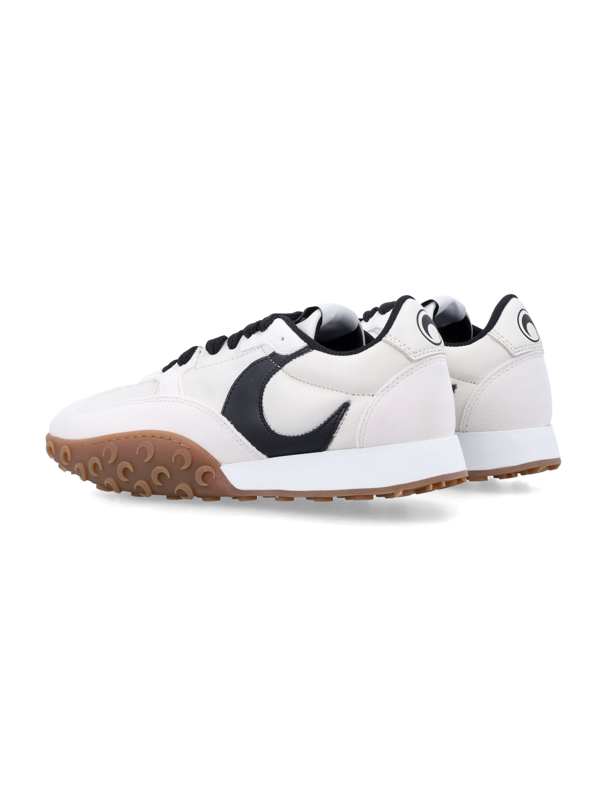Marine Serre Wave Pattern Leather Sneaker In White
