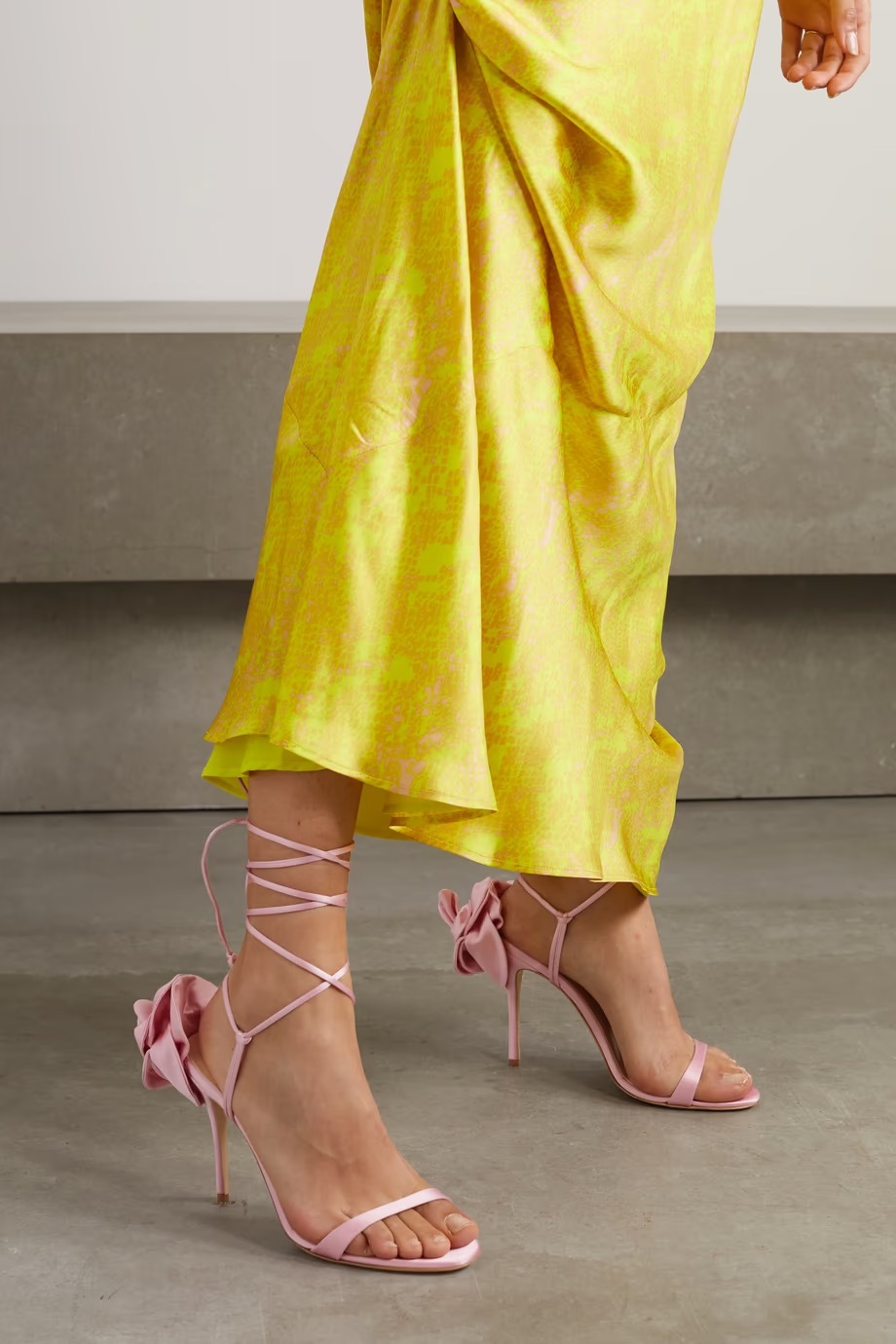 Magda Butrym Strap-up High-heeled Sandals In Pink