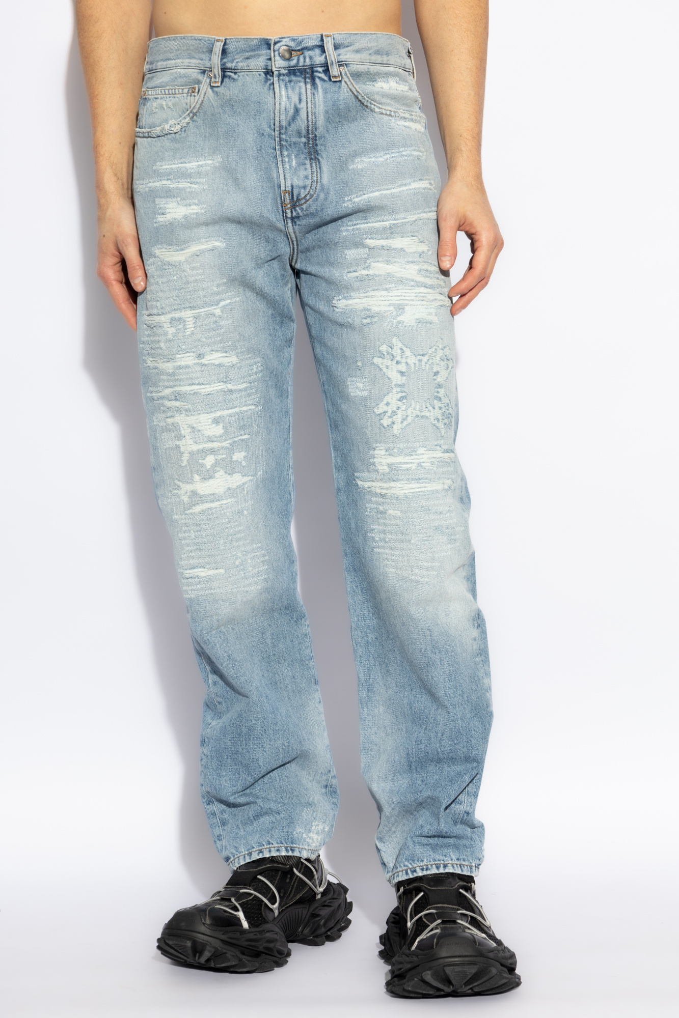 Amiri Belt-loop Jeans In Blue