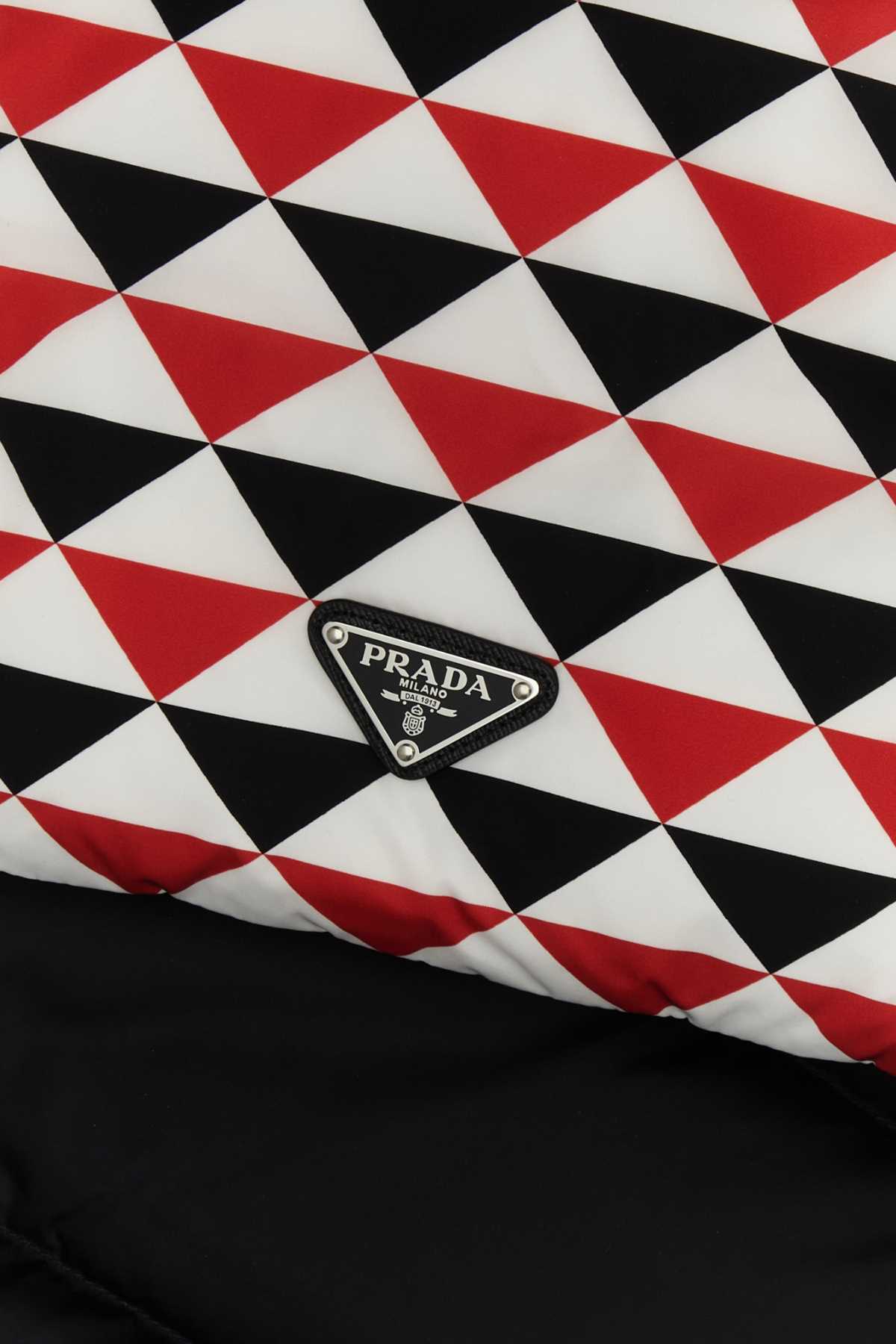 Prada Collision Color Double-sided Scarf In Multicolor