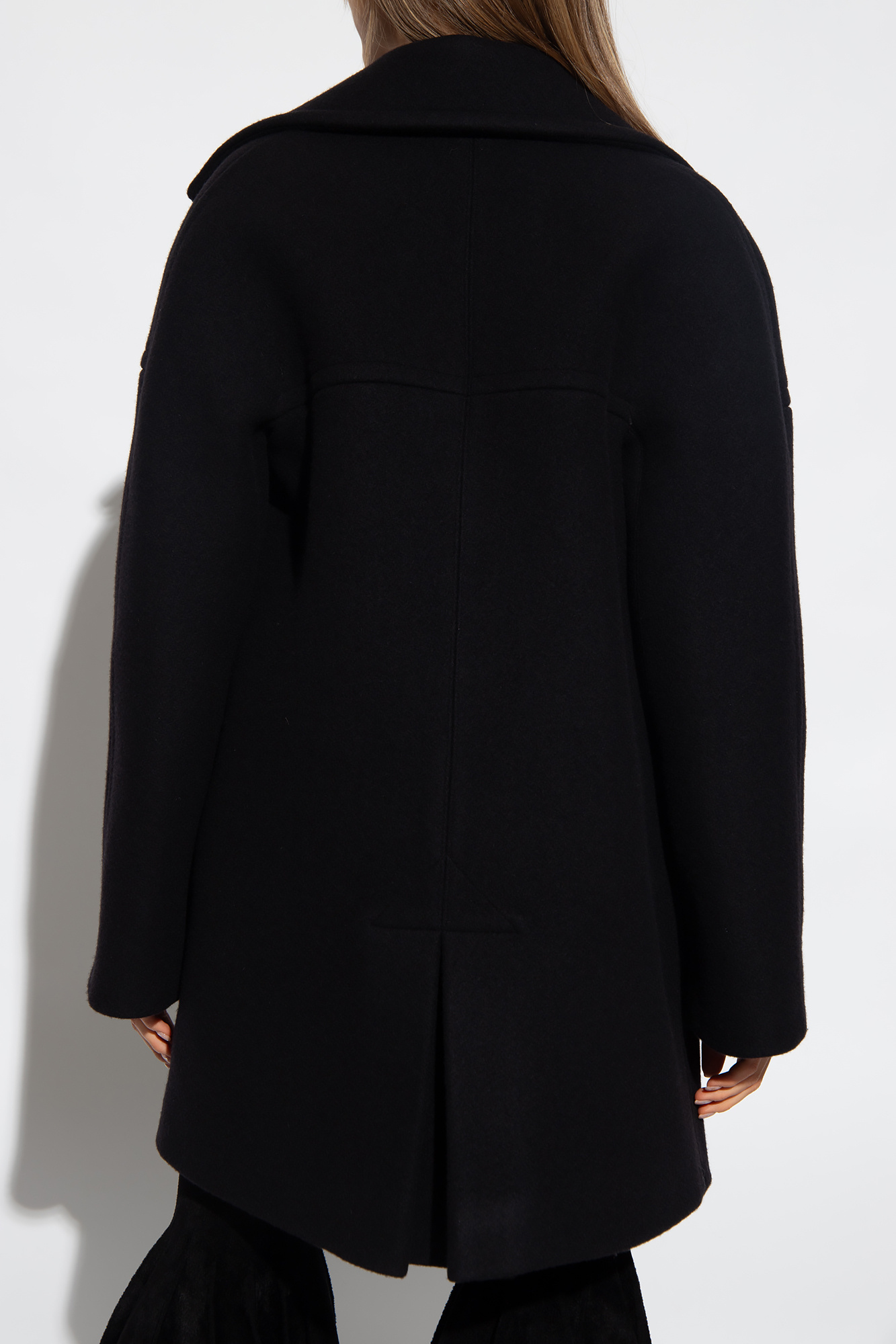 Alaïa Long-sleeved Coat In Black