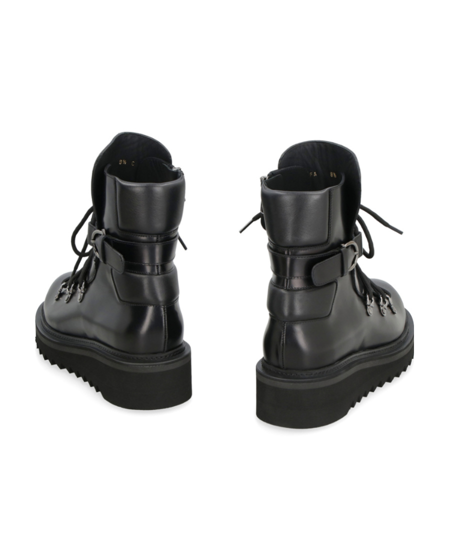 Ferragamo Elimo Lace-up Leather Boots