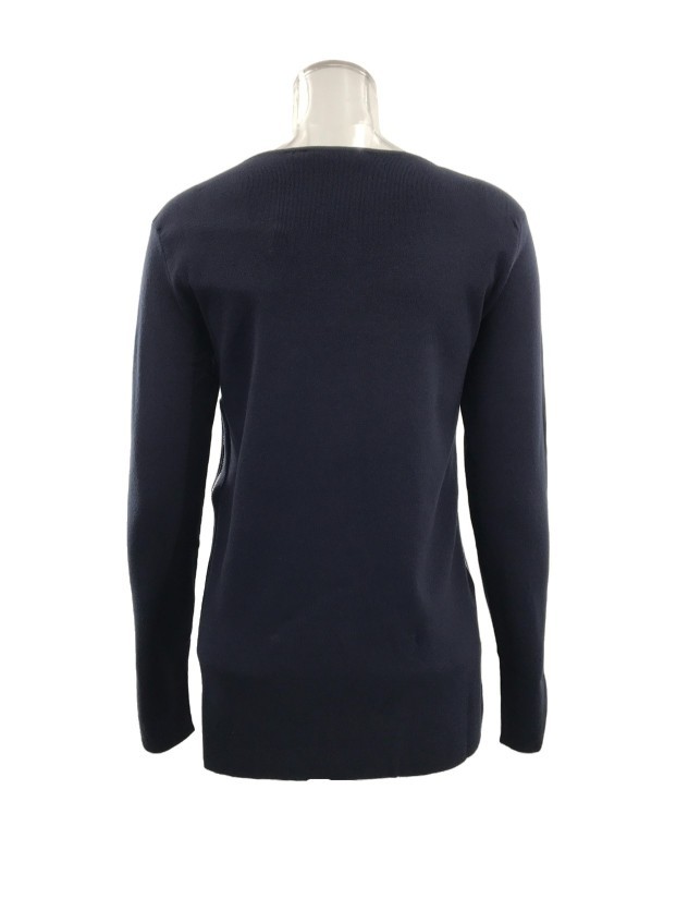 Max Mara Long-sleeved Sweater In Black