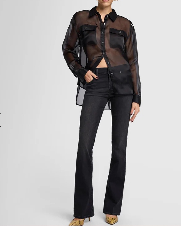 7 For All Mankind Mid-rise Flared Trousers