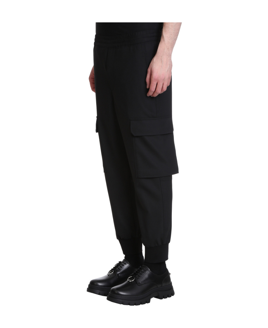 Neil Barrett Cropped Track Pants In Black