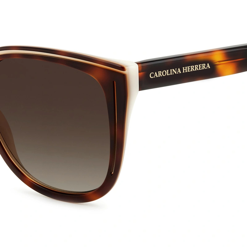 Carolina Herrera Butterfly Frame Full Rim Sunglasses In Brown