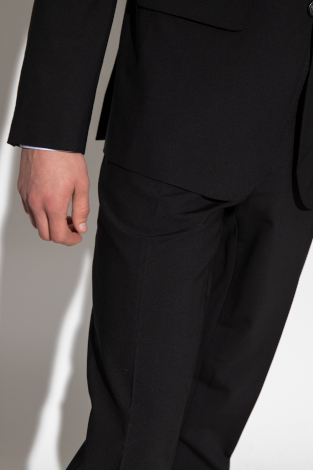 Dsquared2 Two-piece Single-breasted Suit In Black