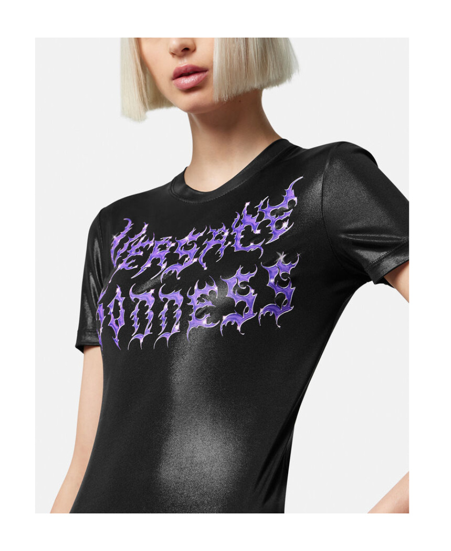 Versace Logo-print T-shirt In Black