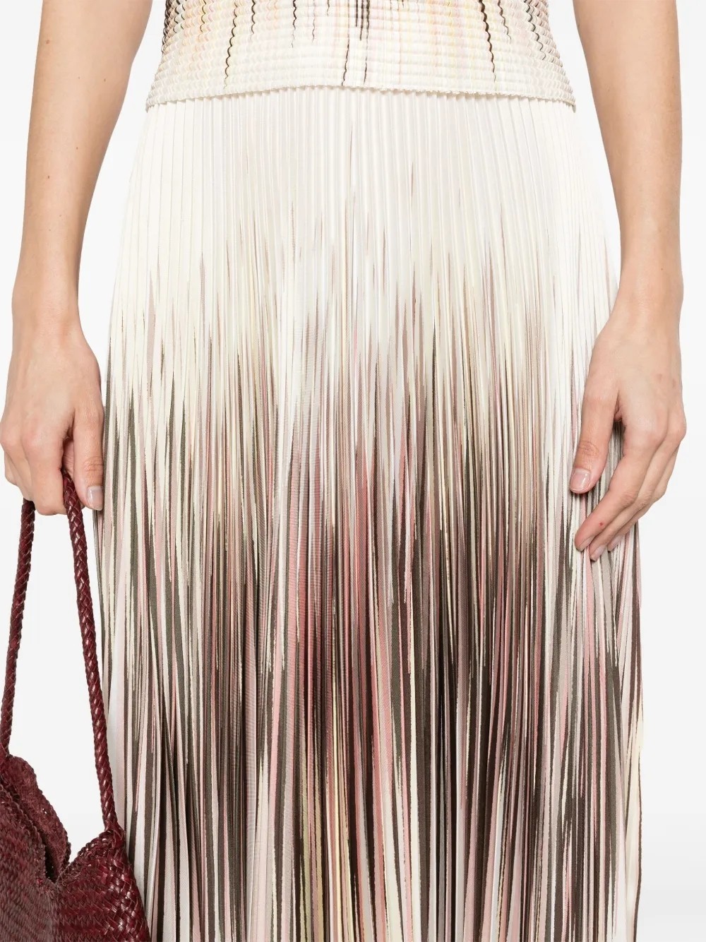 Herno Abstract Pattern Printed Midi Skirt