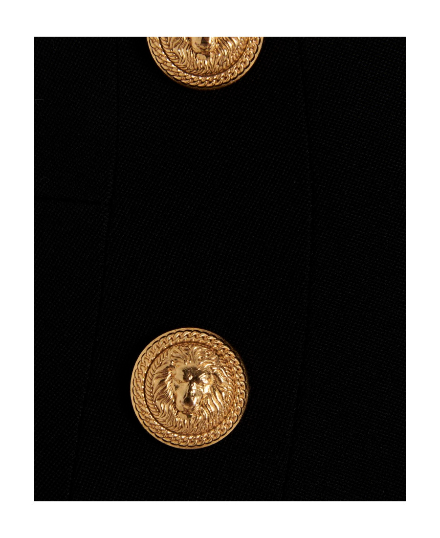 Balmain Button-detail Pencil Skirt In Black