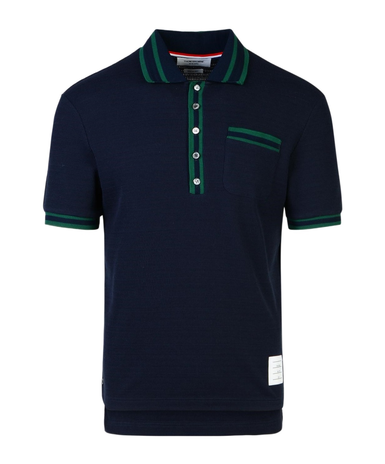 Thom Browne Polo - Azul Oscuro In Black
