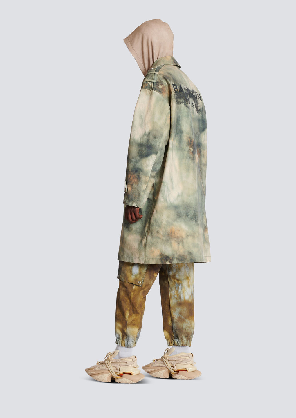 Balmain Dyed-effect Jacket In Nude
