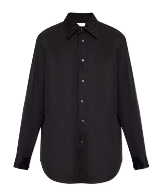 Alexander Mcqueen Long-sleeved Shirt In Black