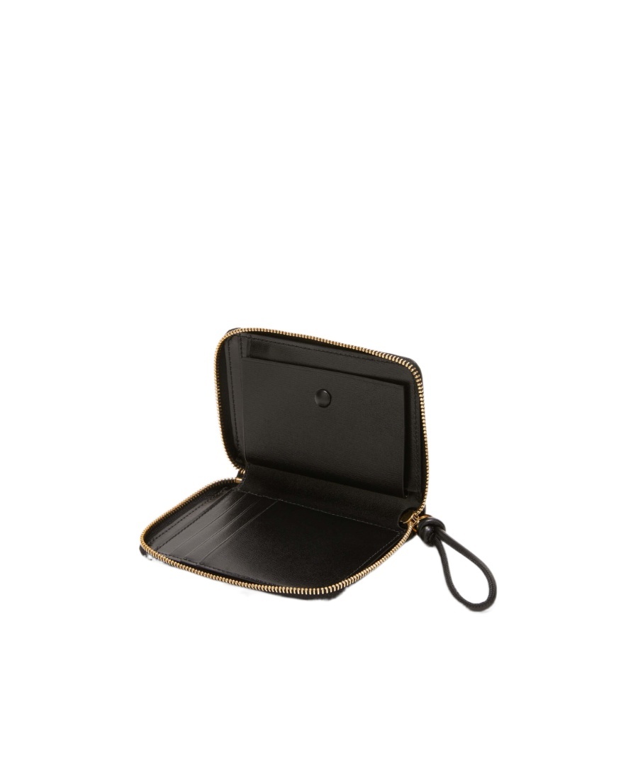 Jil Sander All-around Zip Leather Wallet In Black