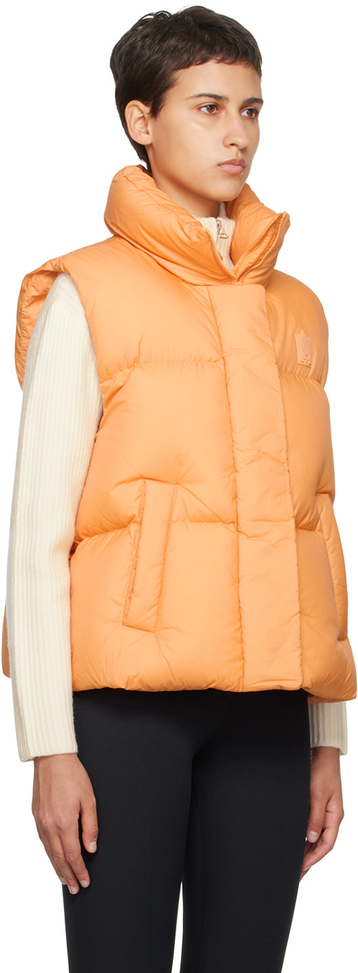 Mackage Logo Affixed To Vest In Orange