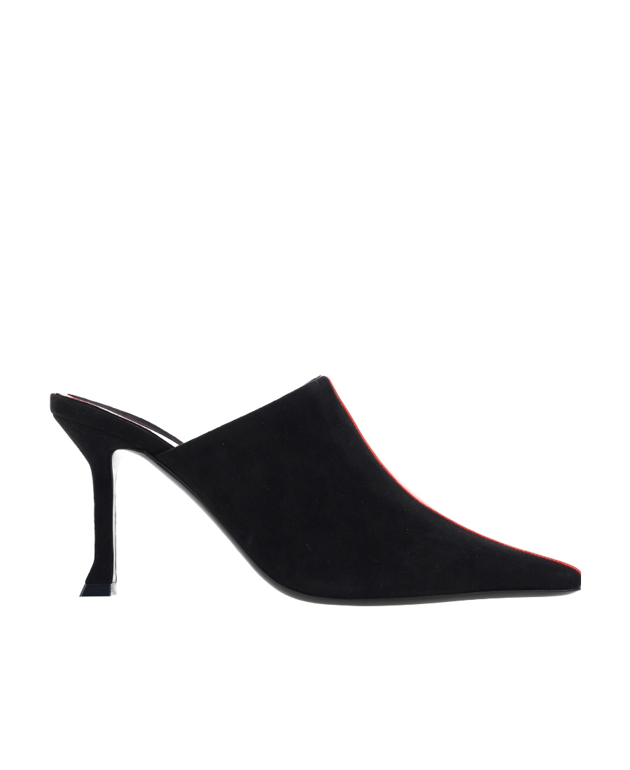 Ferragamo Salvatore Stripe-detailed Slip-on Mules In Black