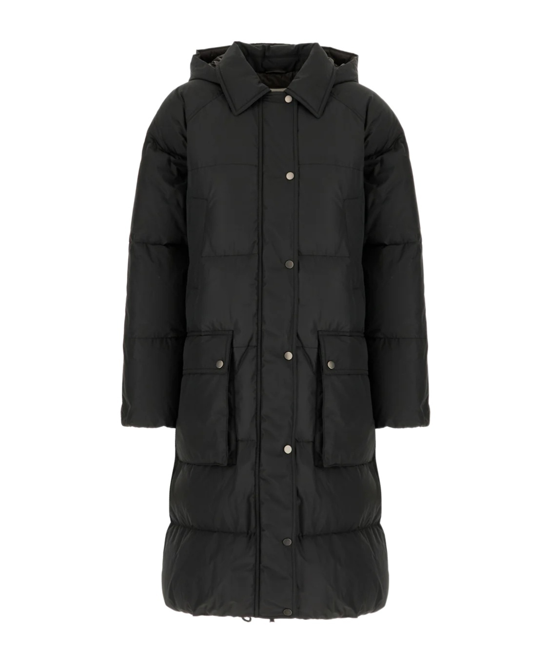 Brunello Cucinelli Hooded Cotton Jacket In Black