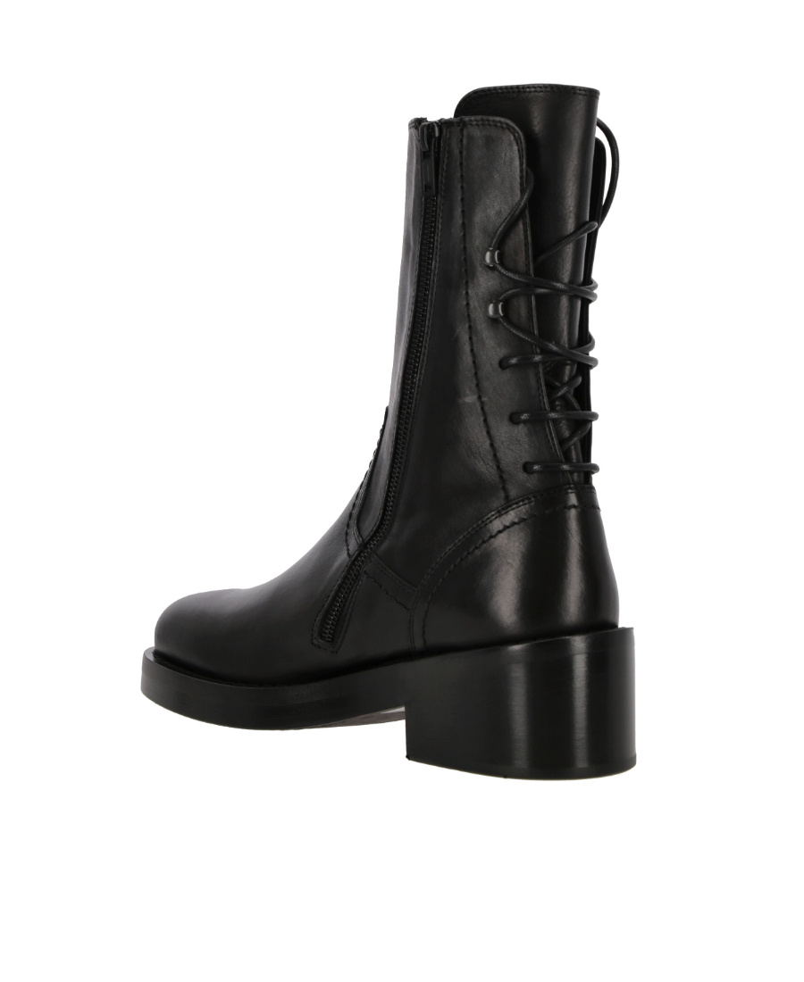 Ann Demeulemeester Round-headed Boots In Black