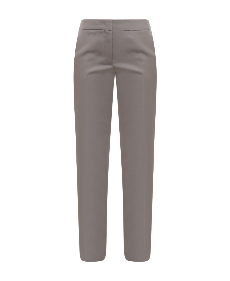 Shop Jil Sander Mid-rise Flared Tailored Trousers In Gray