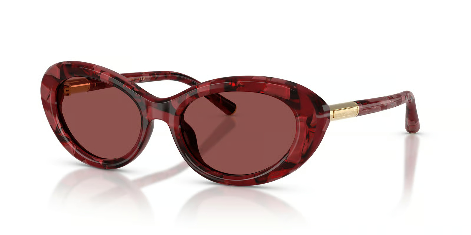 Dolce & Gabbana Full Frame Sunglasses In Burgundy