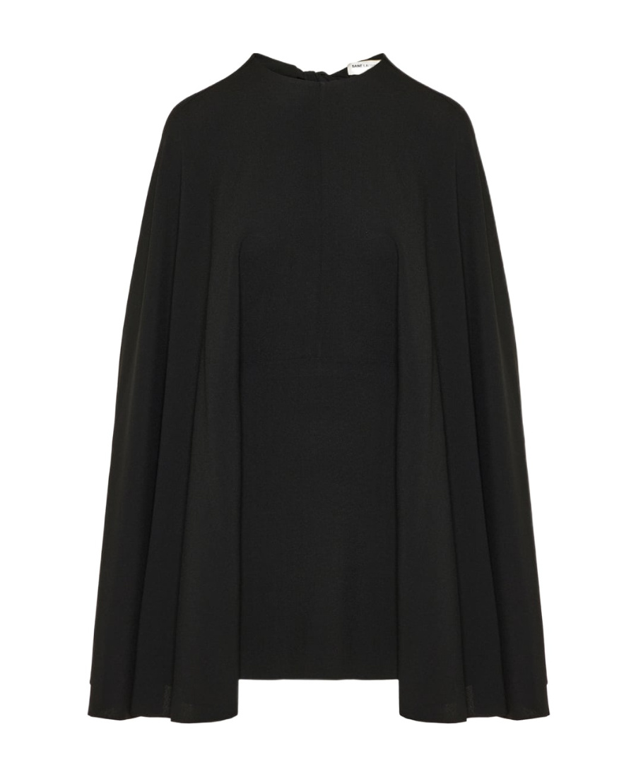 SAINT LAURENT CAPE-STYLE CUT OUT DRESS