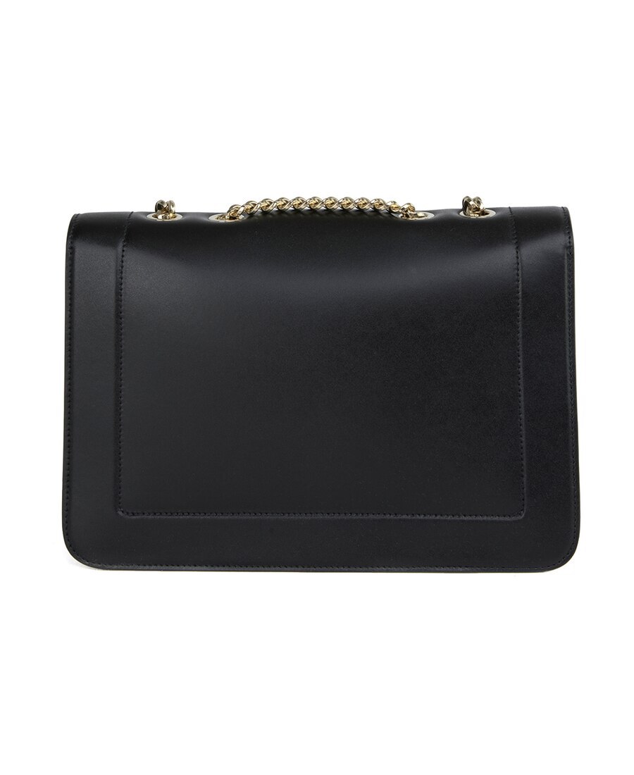 Ferragamo Logo Bow Shoulder Bag In Black