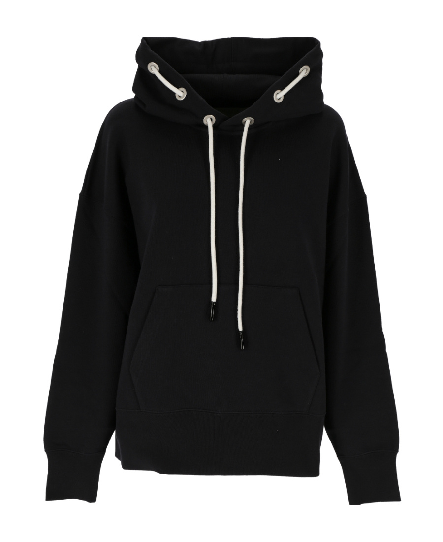 Palm Angels Cord Drawstring Hoodie In Black