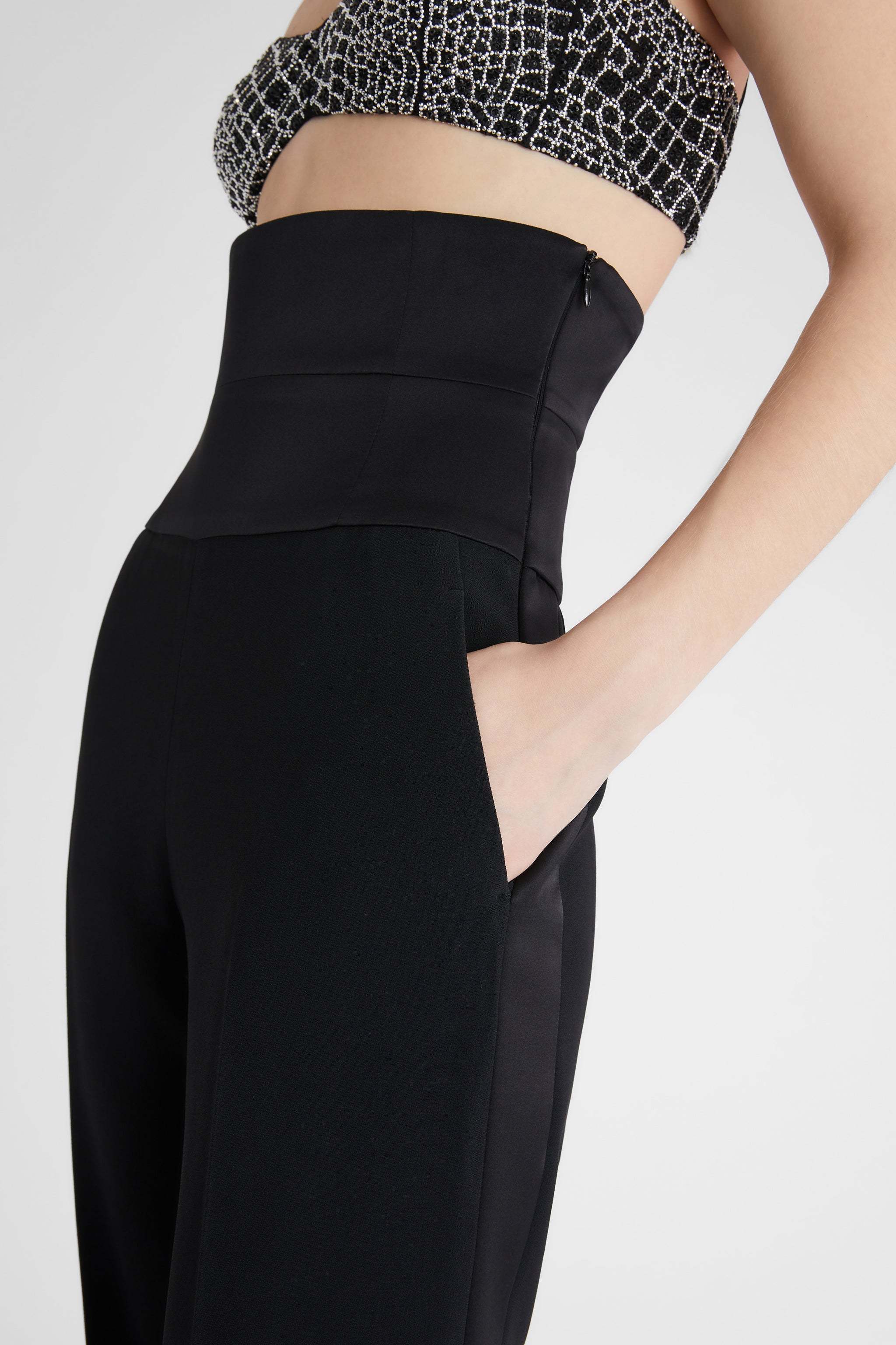 Ermanno Scervino High-waisted Casual Pants In Black