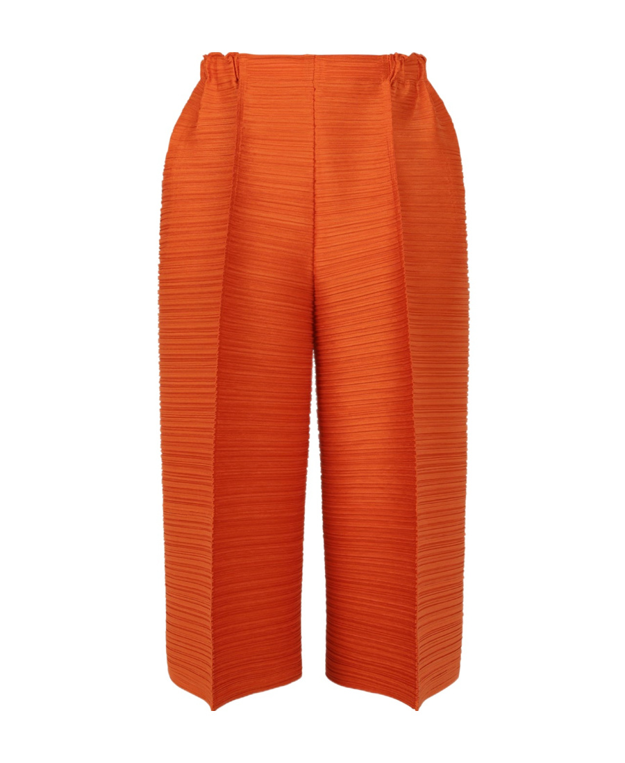 Issey Miyake Orange Thicker Bounce Pants In Red