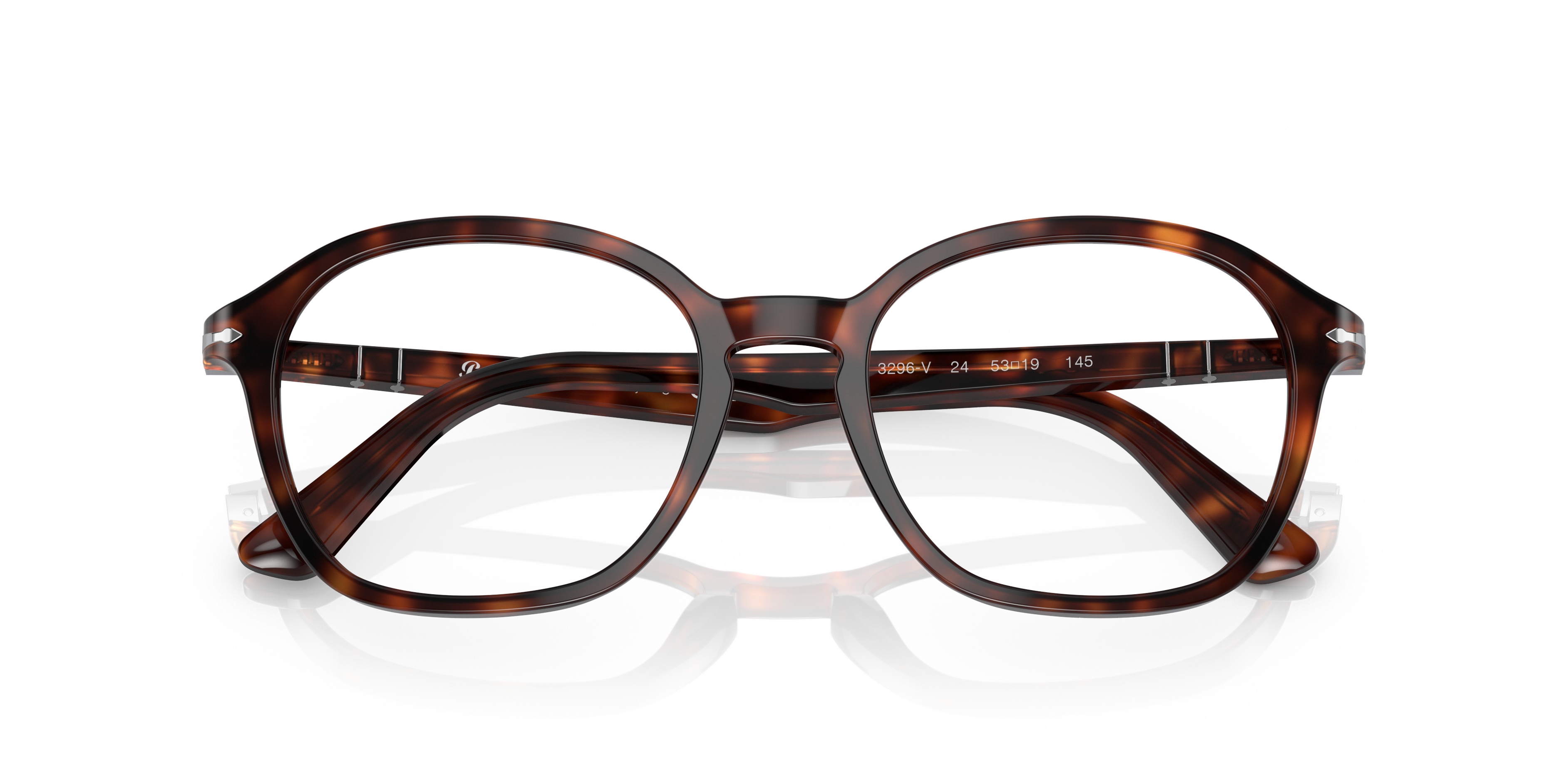 Persol Round Frame Glasses In Black