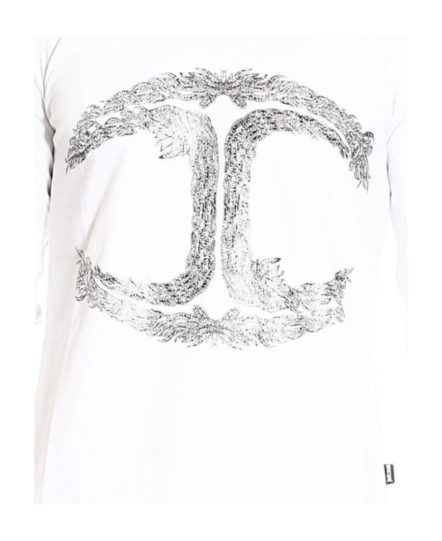 Just Cavalli Print T-shirt In White