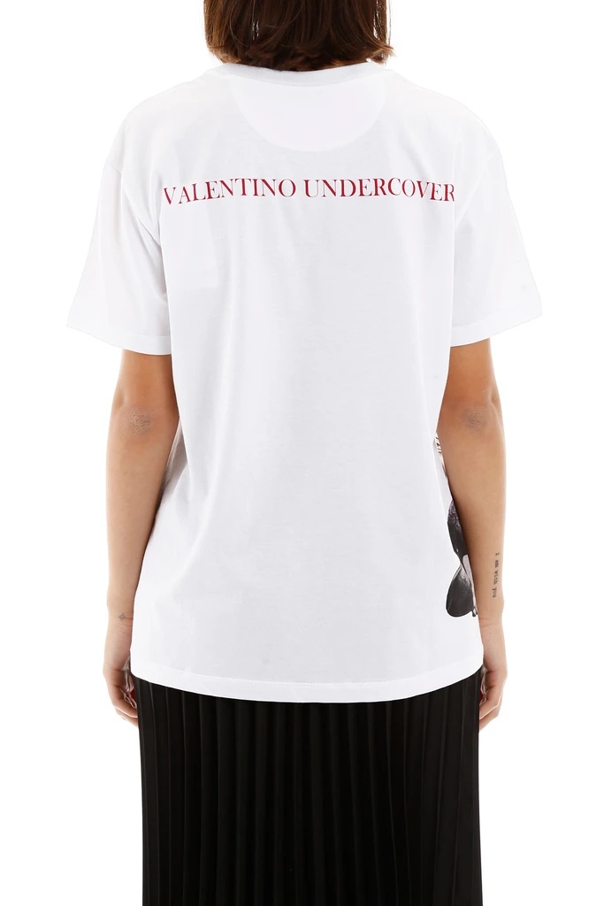 Valentino Character Printed Pattern T-shirt In White