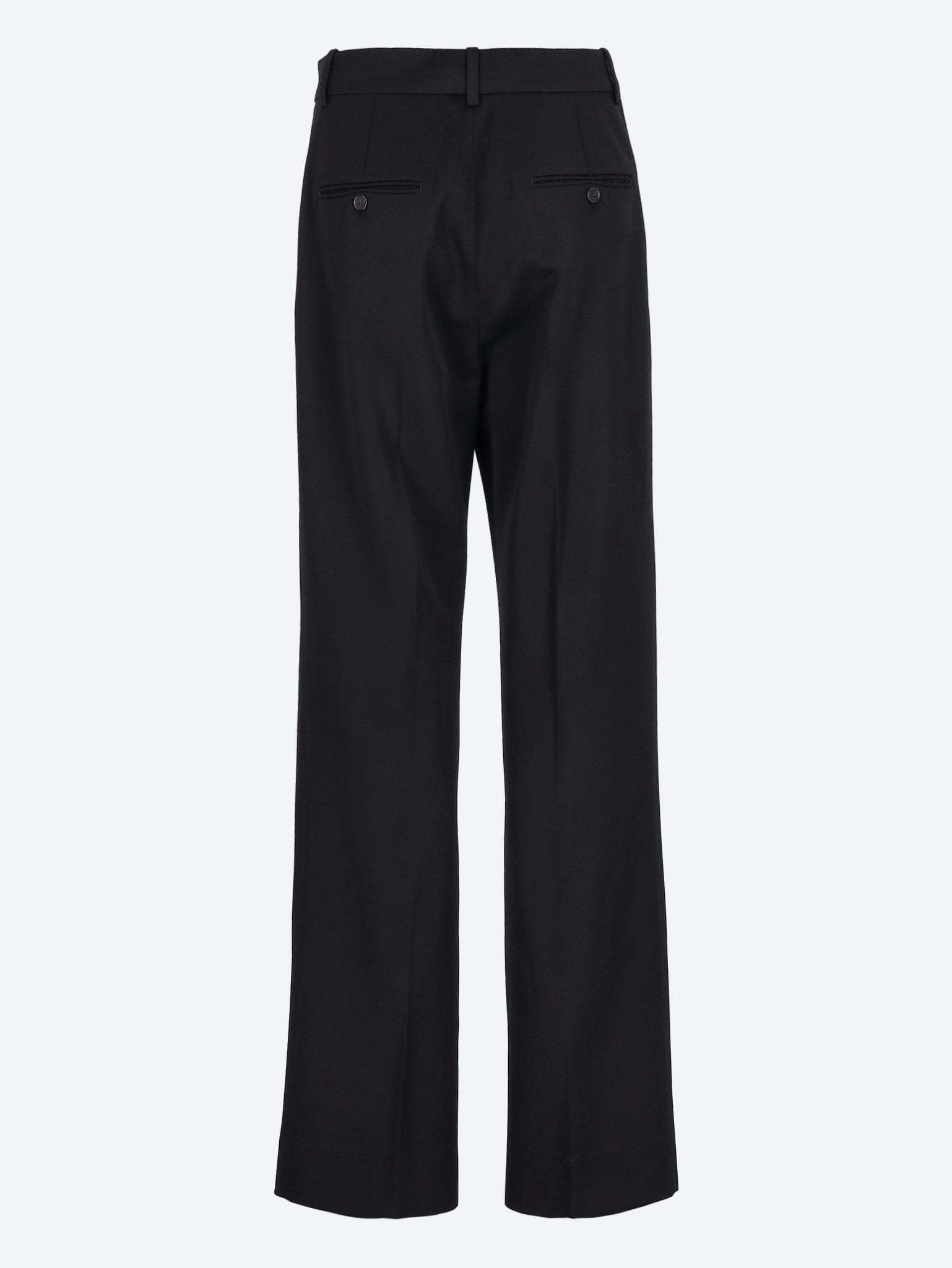 Acne Studios Belt Loop Casual Pants In Black