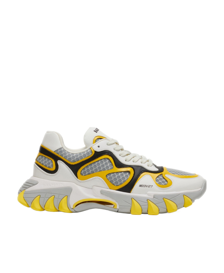Balmain B-east Logo-print Low-top Sneakers In Multicolor