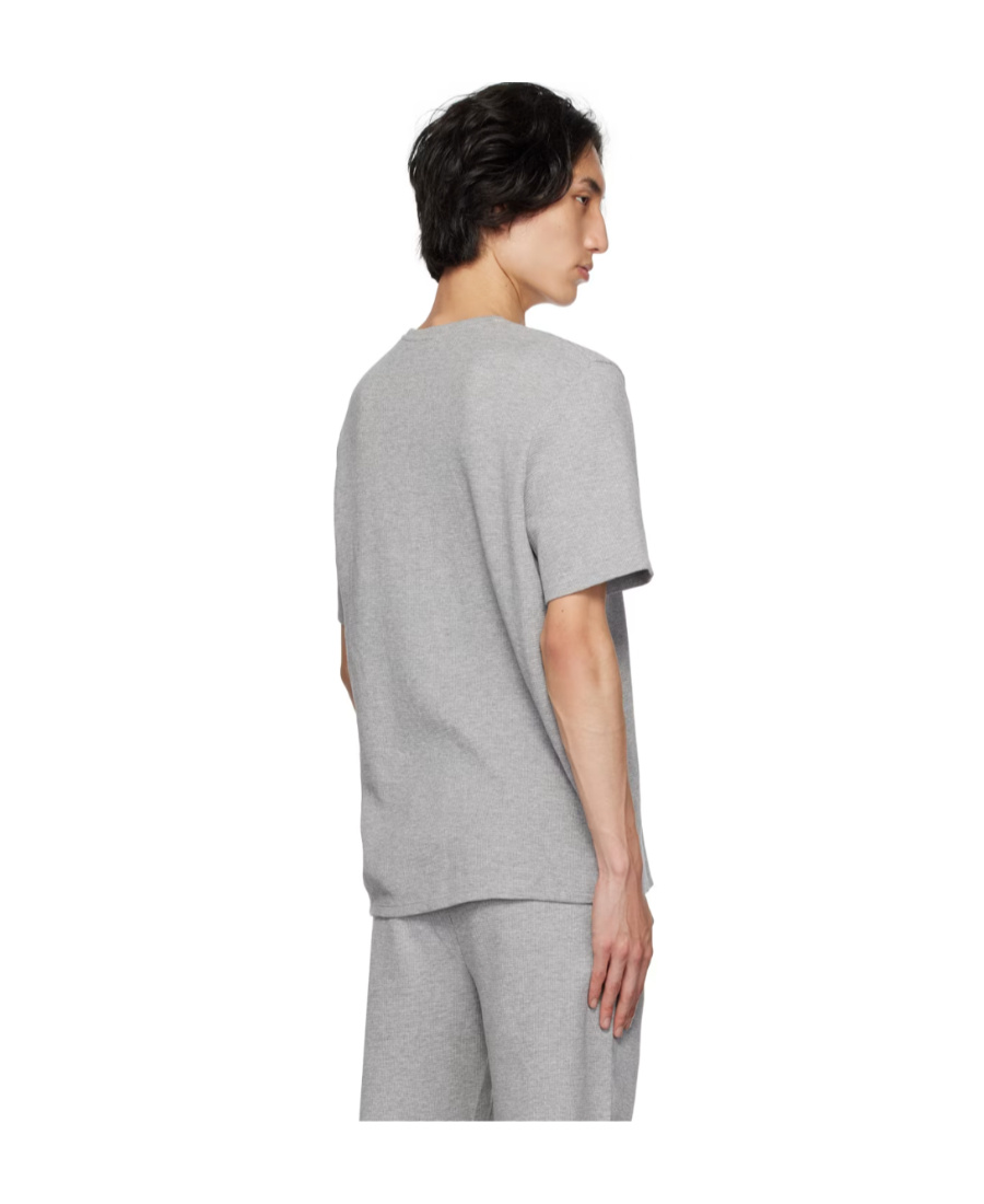 Hugo Boss T-shirt With Round Neck And Short Sleeves In Gray