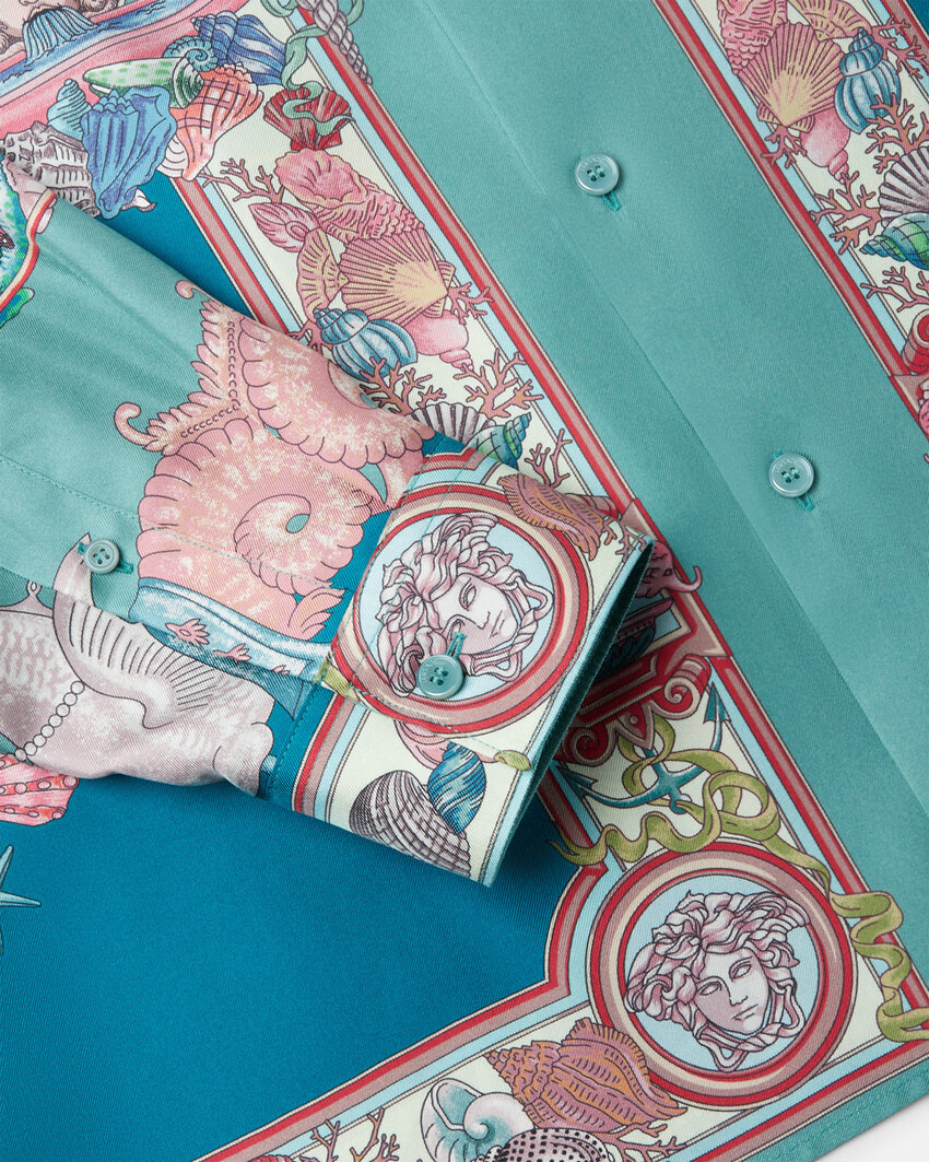 Versace Chemise En Soie Coral Theatre