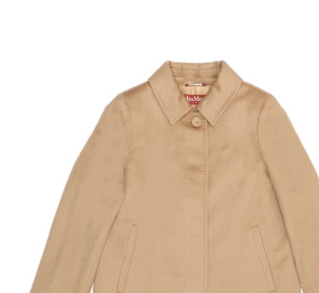 Max Mara Lapel Coat In Brown