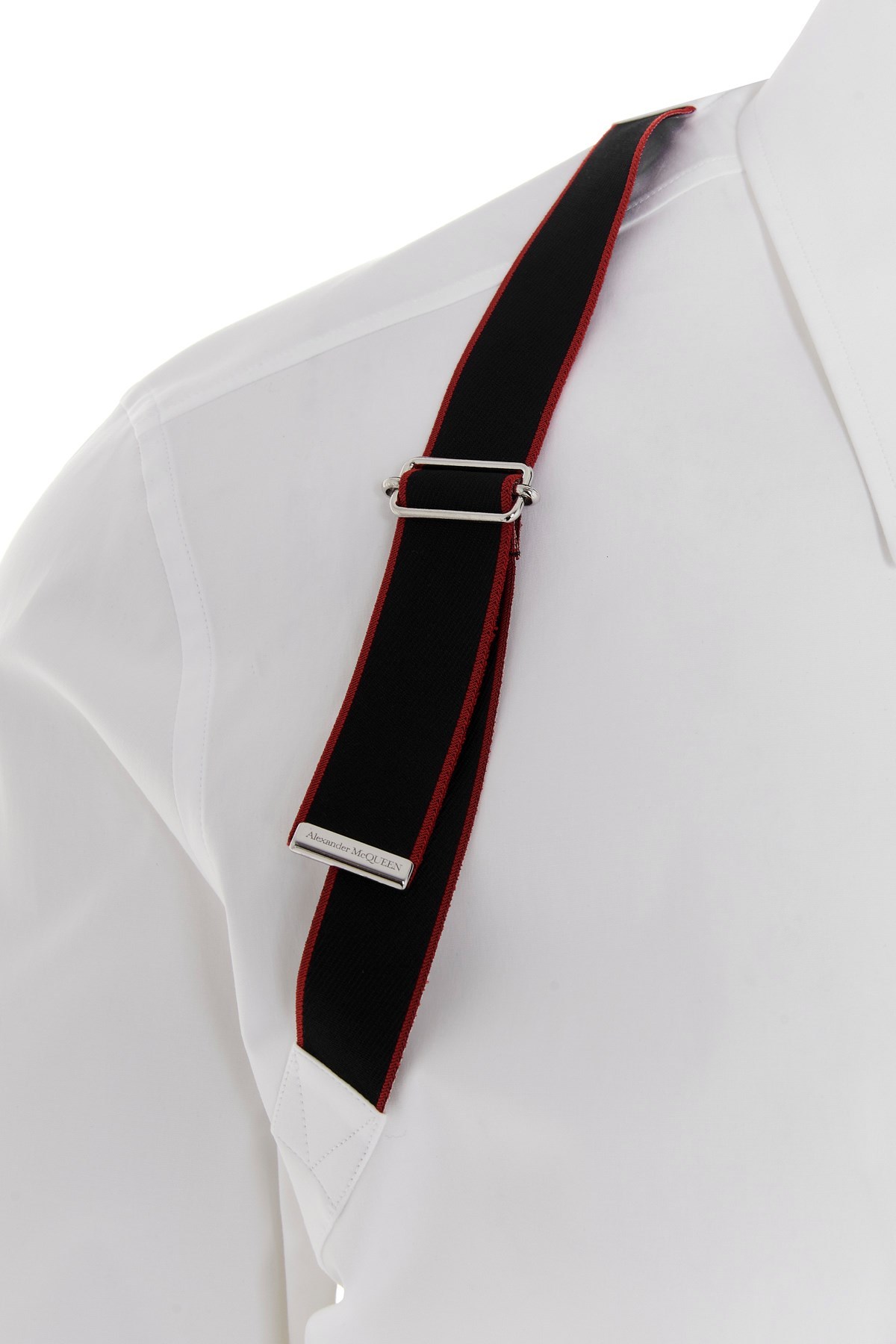 Alexander Mcqueen Signature Harness Shirt In Black