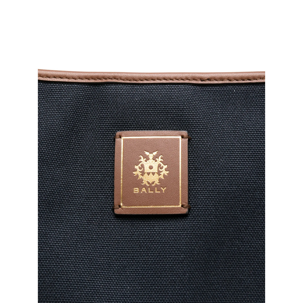 Bally Ribbon Detail Tote Bag Dual Handles In Blue