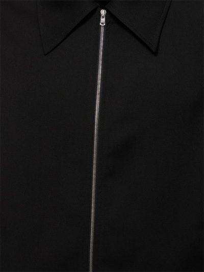 Our Legacy Wool Jacket Collared Design Long Sleeves Pockets In Black