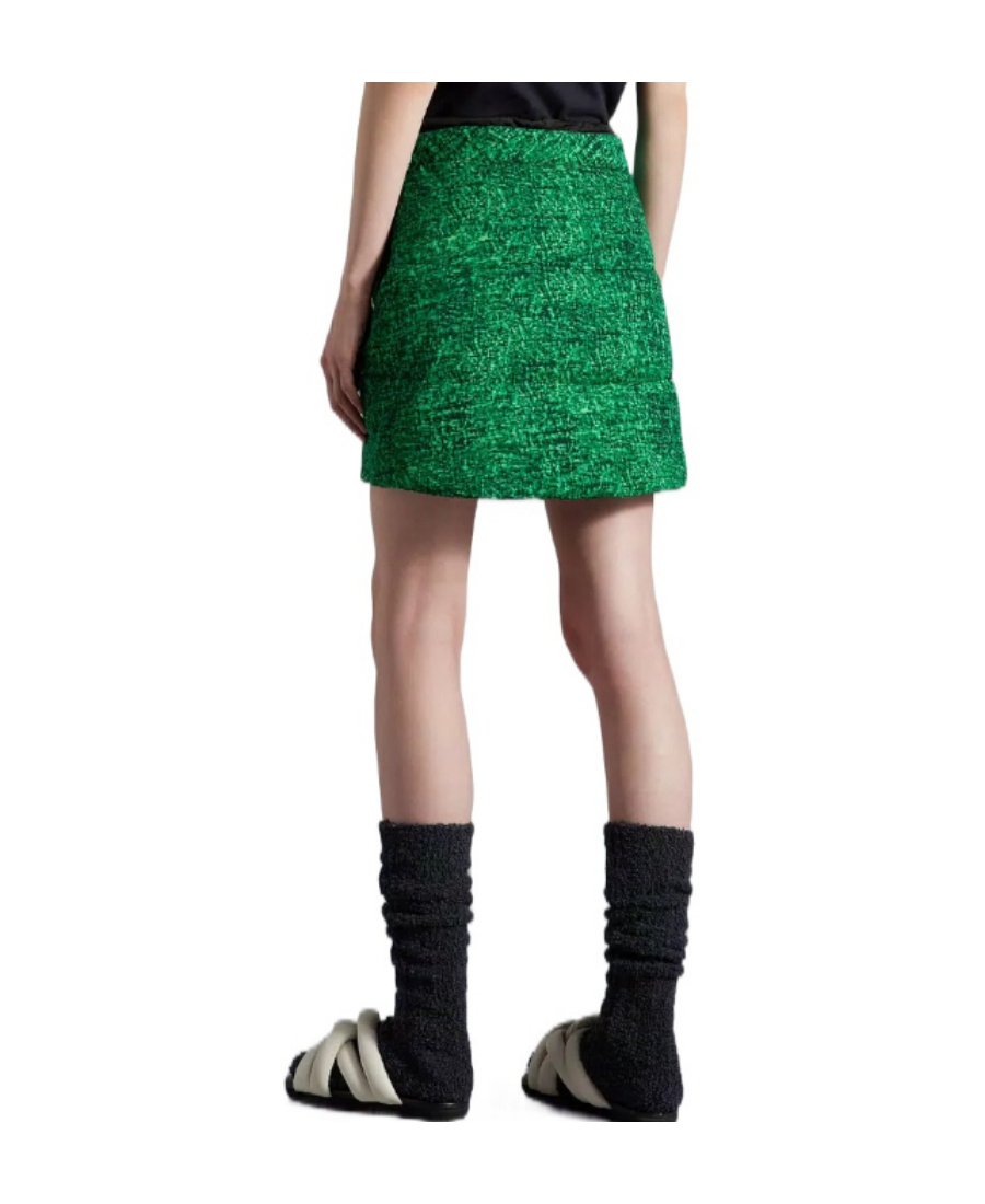 Moncler Genius X Jw Anderson Padded Skirt With Drawstring In Green