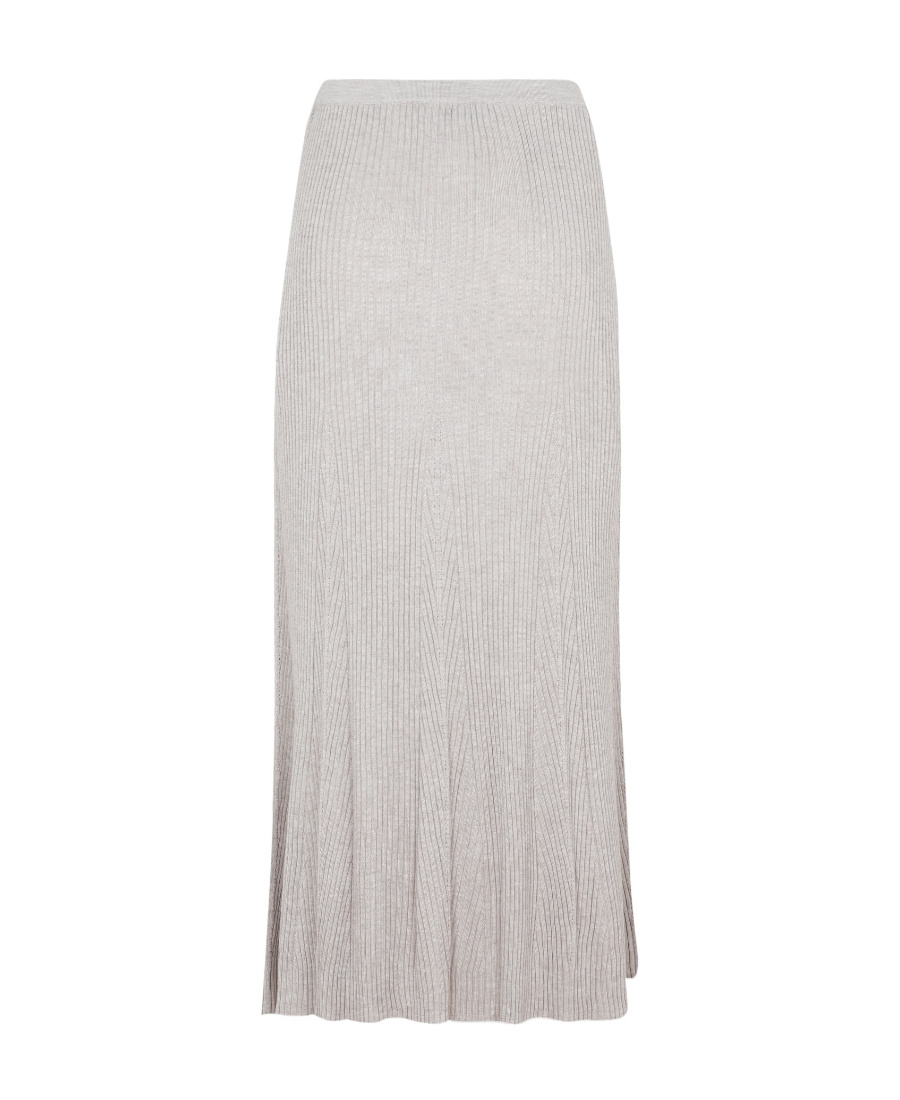 Gabriela Hearst Ribbed-knit Midi Skirt In White